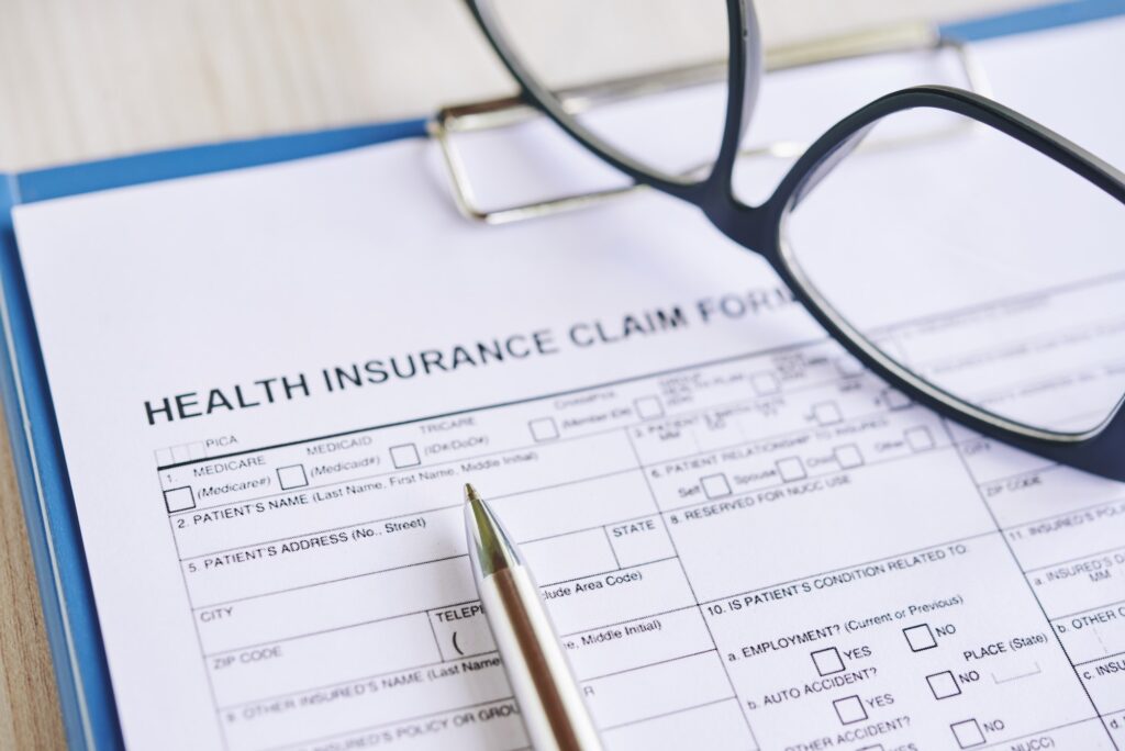 Insurance claim form